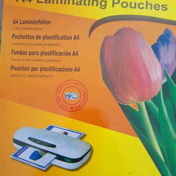 A4 Laminating Pouch Pouches (125 MICRON)